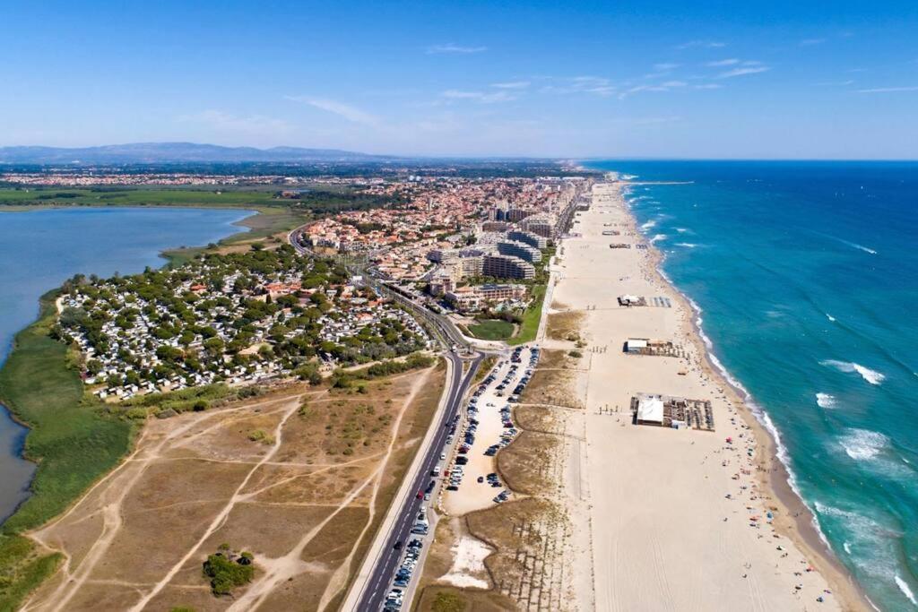 Appart T2 Calme - Centre De Canet - Parking - Clim Exteriör bild
