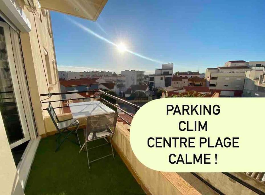 Appart T2 Calme - Centre De Canet - Parking - Clim Exteriör bild